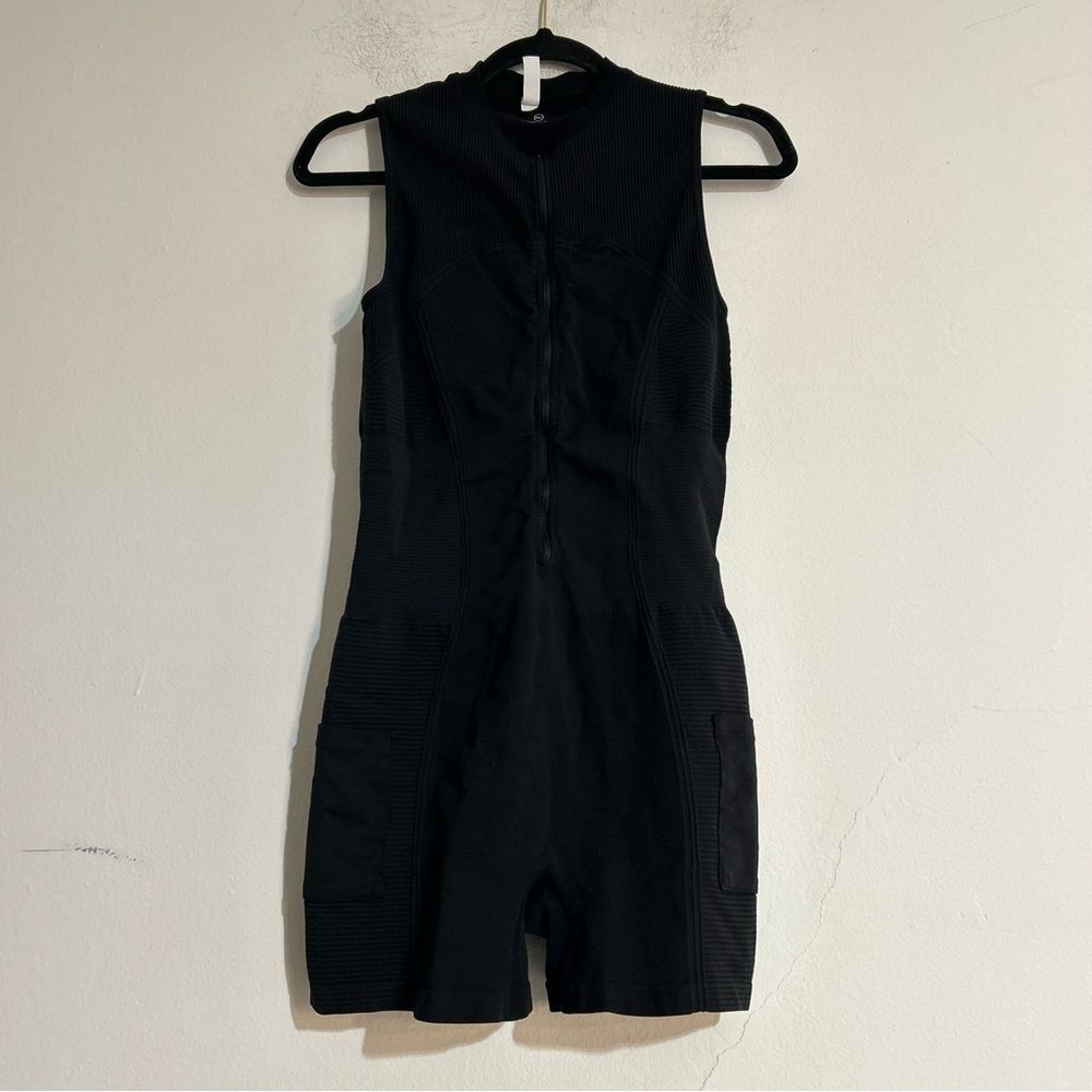 Fore-Te Remy Seamless Playsuit Romper in Black Size Medium/Large Tennis Golf